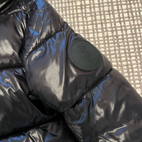 Girls Save the Duck Black Puffer Jacket - Picture 5 of 12